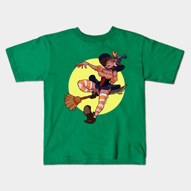 Bewitched Nidalee Kids T-Shirt by danddurand